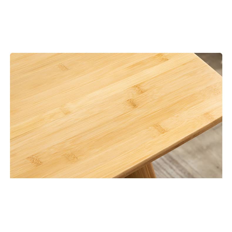 Elegant Bamboo Table in Natural Wood Finish - Perfect for Modern Living Spaces hsl-119