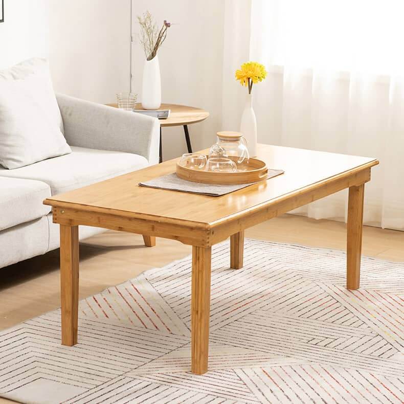 Elegant Natural Bamboo Tea Table - Perfect for Stylish Interiors hsl-125