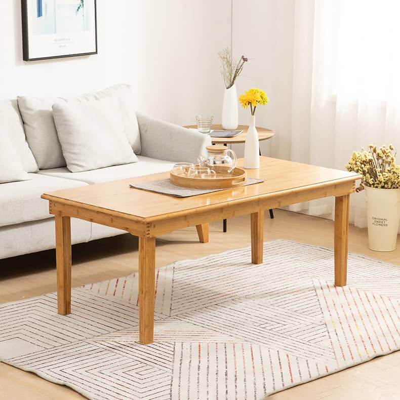 Elegant Natural Bamboo Tea Table - Perfect for Stylish Interiors hsl-125