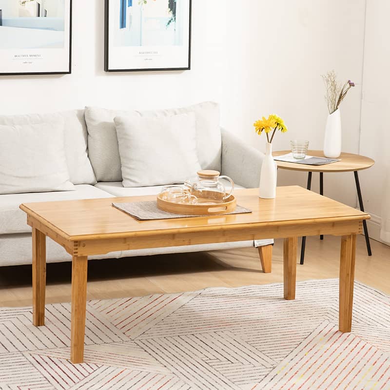 Elegant Natural Bamboo Tea Table - Perfect for Stylish Interiors hsl-125