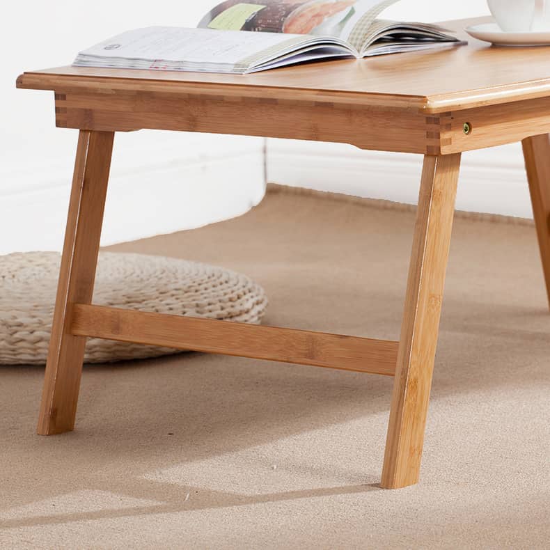 Elegant Bamboo Tea Table in Natural Wood Finish - Perfect for Modern Living Spaces hsl-127