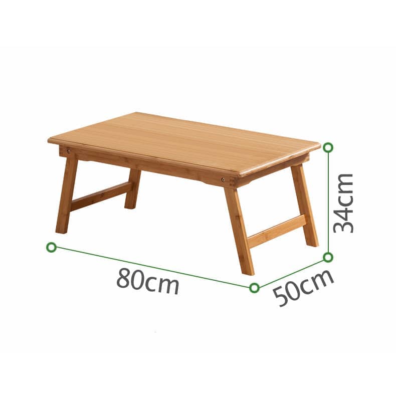 Elegant Bamboo Tea Table in Natural Wood Finish - Perfect for Modern Living Spaces hsl-127