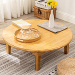 Natural Wood Color Bamboo Tea Table - Elegant and Stylish Decor Piece hsl-128