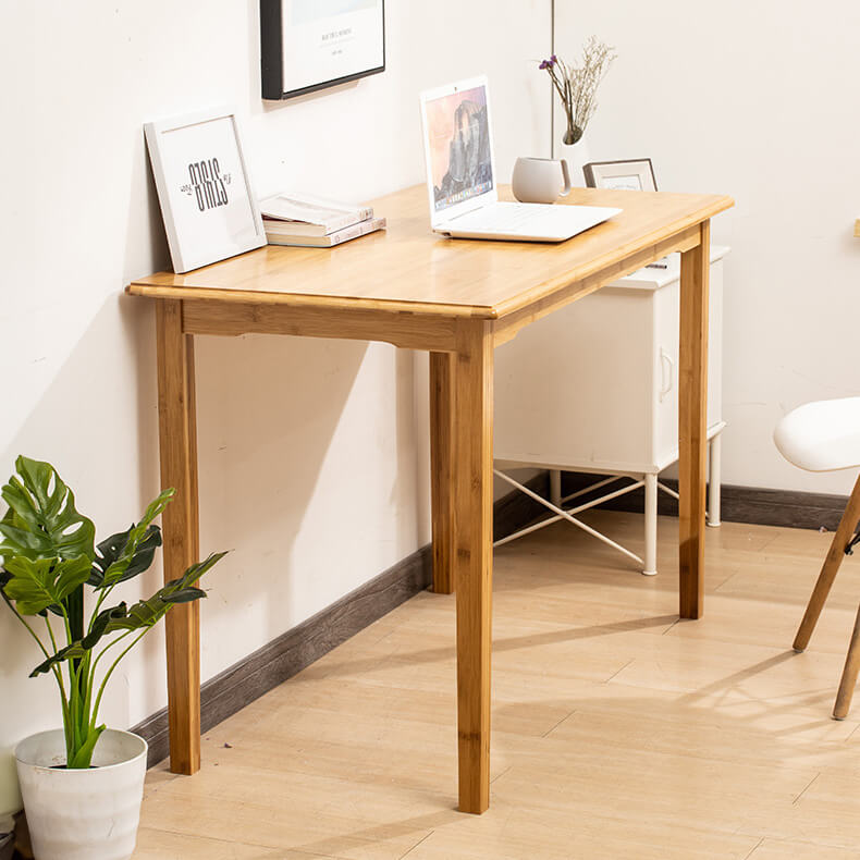 Stunning Natural Wood Color Bamboo Table - Perfect for Modern Interiors hsl-129