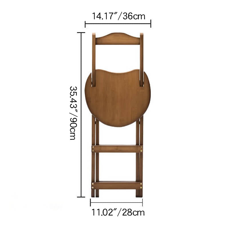 Stylish Dark Brown Bamboo Chair | Natural Wood Finish hsl-131