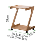 Elegant Dark Brown Bamboo Tea Table - Natural Wood Finish for Stylish Living Rooms hsl-133