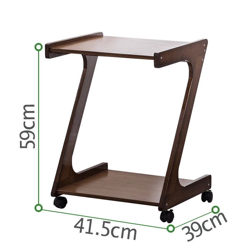 Elegant Dark Brown Bamboo Tea Table - Natural Wood Finish for Stylish Living Rooms hsl-133