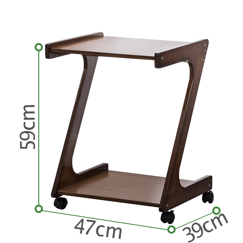 Elegant Dark Brown Bamboo Tea Table - Natural Wood Finish for Stylish Living Rooms hsl-133