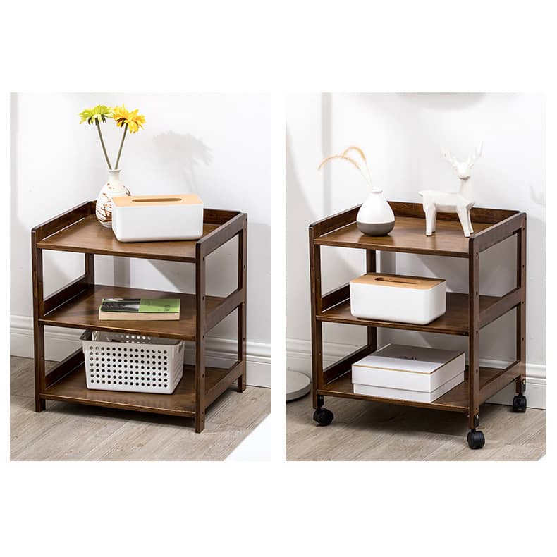 Eco-Friendly Bamboo Storage Rack for a Stylish Natural Wood Look hsl-299