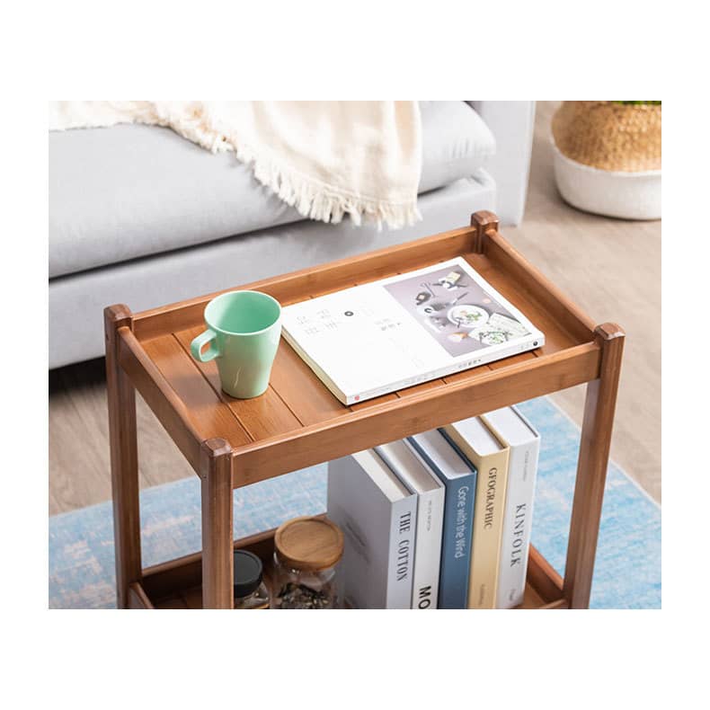 Elegant Brown Bamboo Tea Table for Chic Living Spaces hsl-300