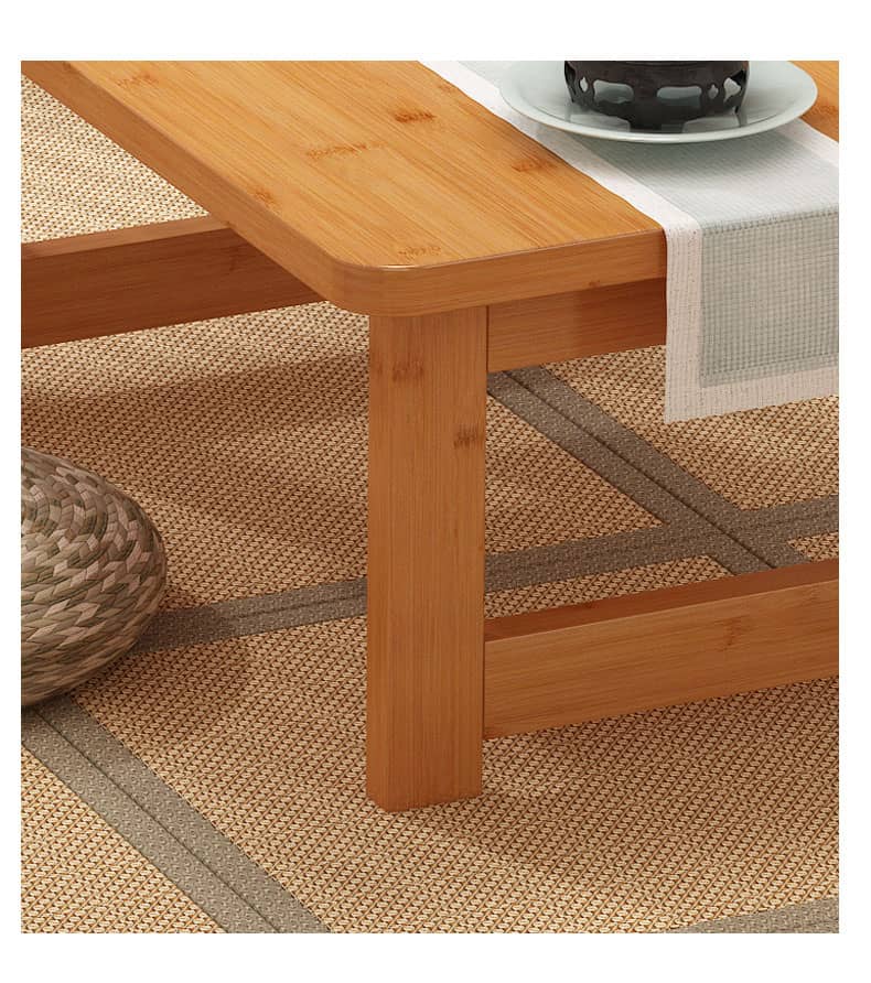 Stylish Dark Brown Bamboo Table – Perfect for Any Living Space hsl-68