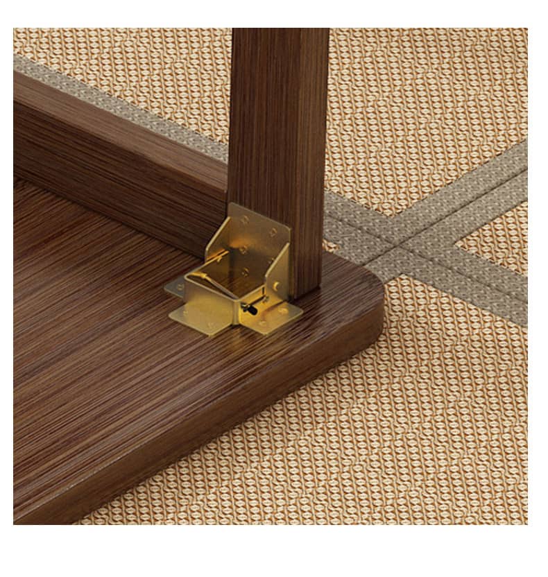 Stylish Dark Brown Bamboo Table – Perfect for Any Living Space hsl-68