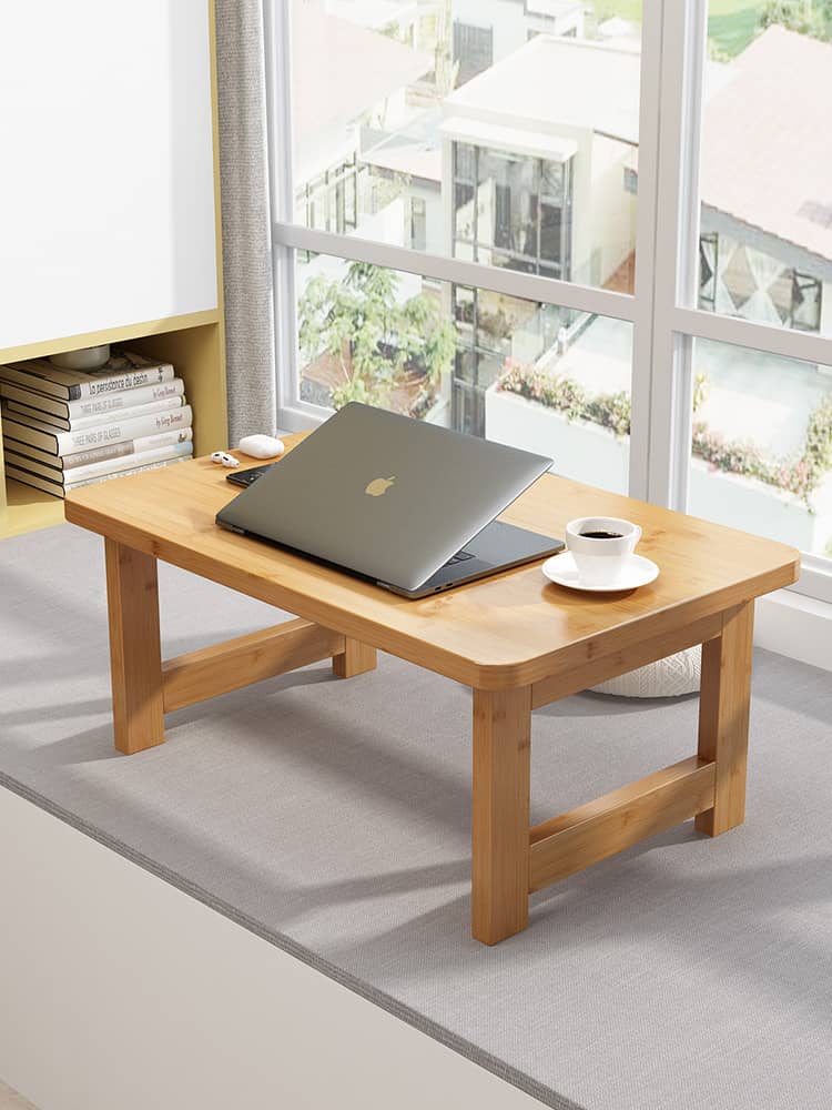 Stylish Dark Brown Bamboo Table – Perfect for Any Living Space hsl-68