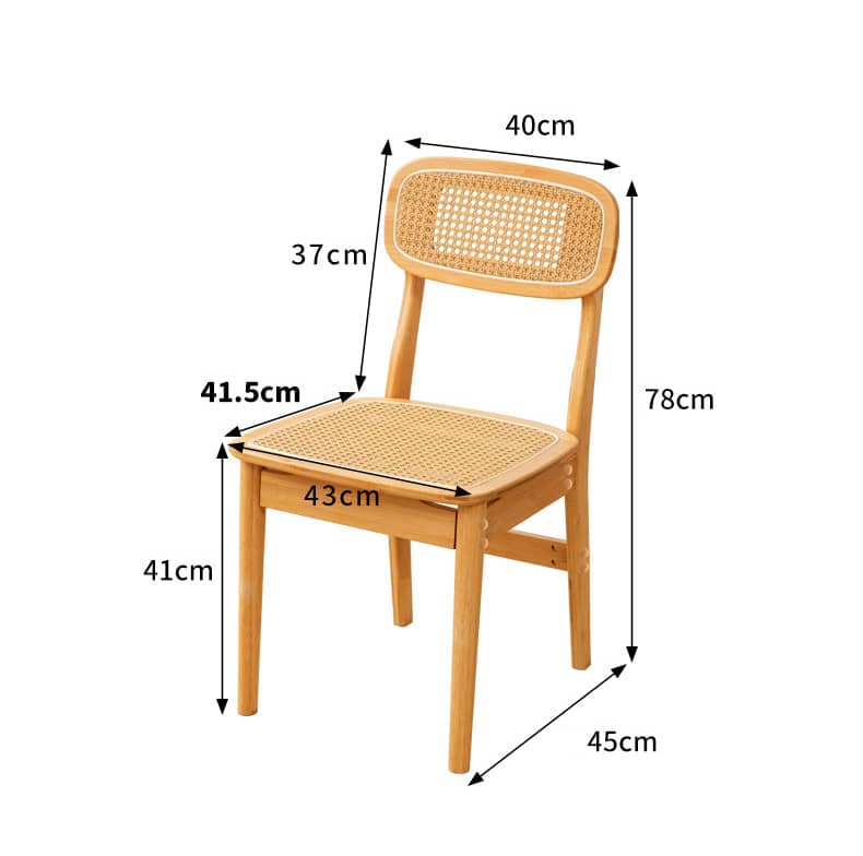 Stylish Natural Wood Finish Bamboo Chair with Durable ABS Resin hsl-70