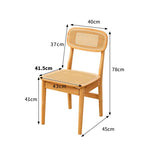 Stylish Natural Wood Finish Bamboo Chair with Durable ABS Resin hsl-70