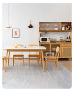 Stylish Natural Wood Finish Bamboo Chair with Durable ABS Resin hsl-70