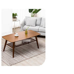 Stylish Bamboo Tea Table in Natural Wood Brown Finish - Perfect for Your Living Room hsl-81