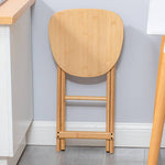 Stylish Natural Bamboo Wood Stool for Modern Interiors hsl-91