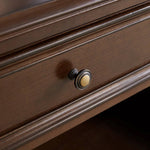 Elegant Solid Wood Coffee Table with Drawer for Living Room Decor hsmjx-4153