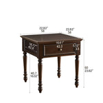 Elegant Solid Wood Coffee Table with Drawer for Living Room Decor hsmjx-4153