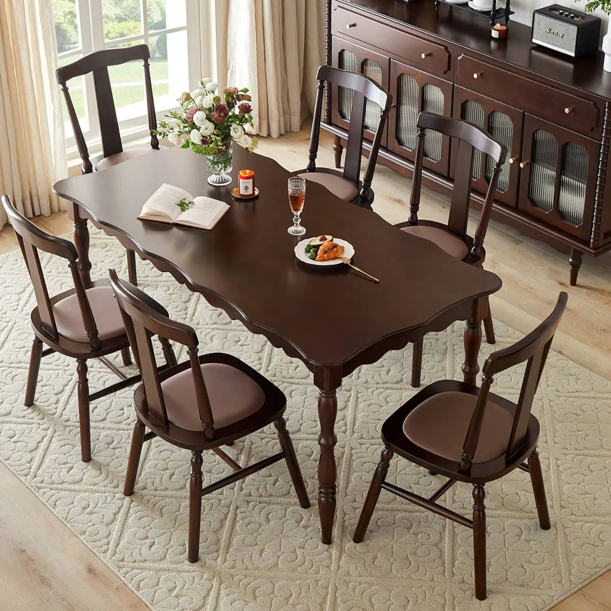 Exquisite Chinese Tulipwood Dining Table – Elegant Centerpiece for Your Home hsmjx-4158