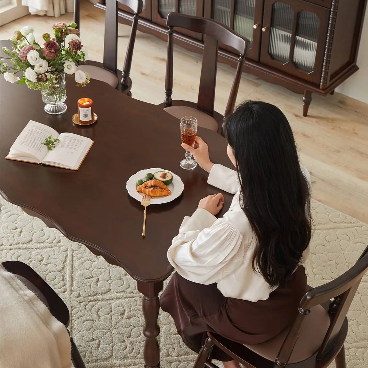 Exquisite Chinese Tulipwood Dining Table – Elegant Centerpiece for Your Home hsmjx-4158