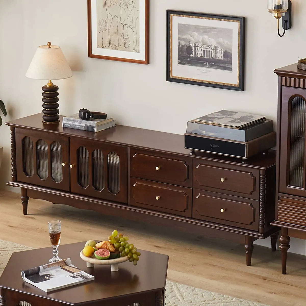 Elegant Coffee Table with Unique Craftsmanship in Chinese Tulipwood hsmjx-4159