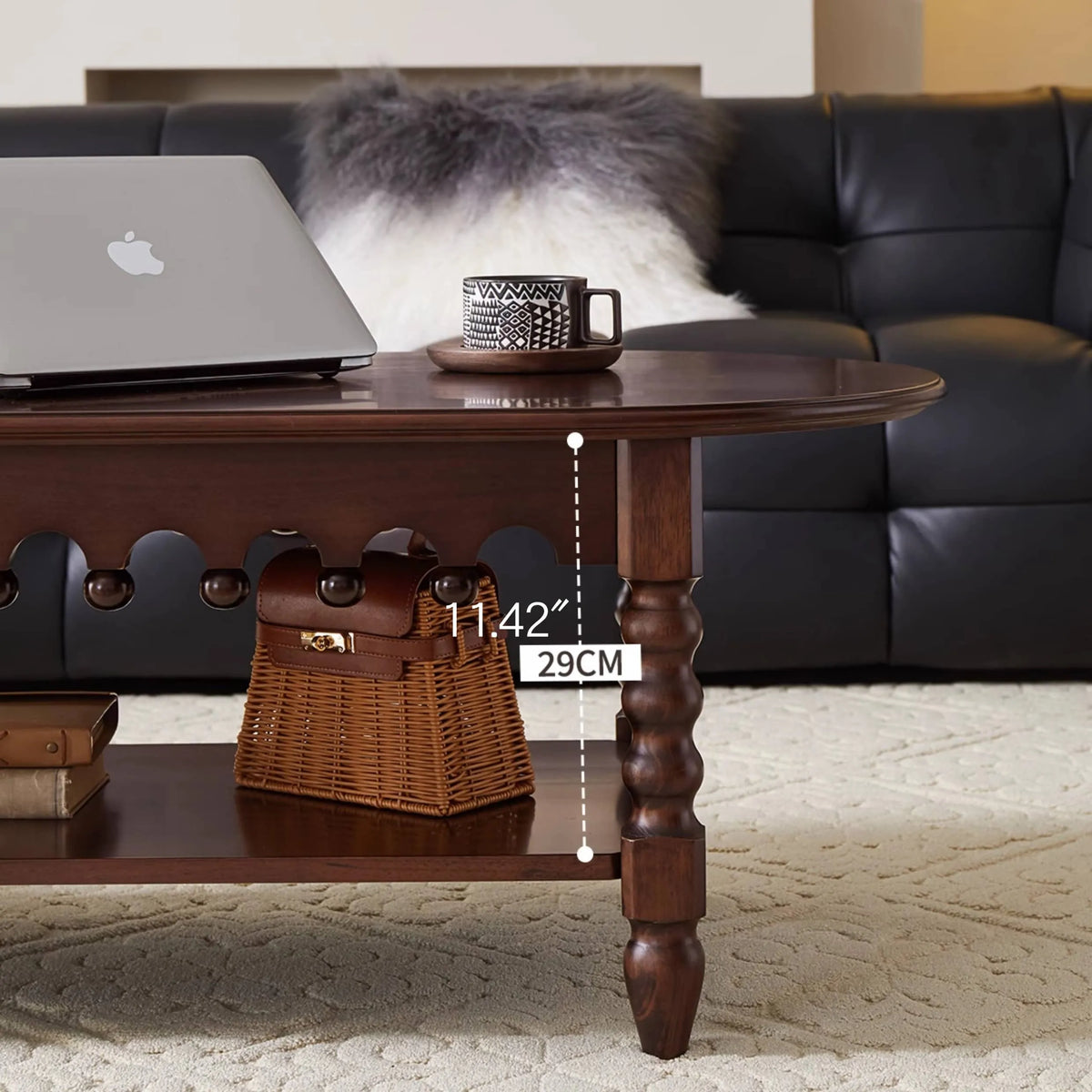 Elegant Coffee Table with Unique Craftsmanship in Chinese Tulipwood hsmjx-4159