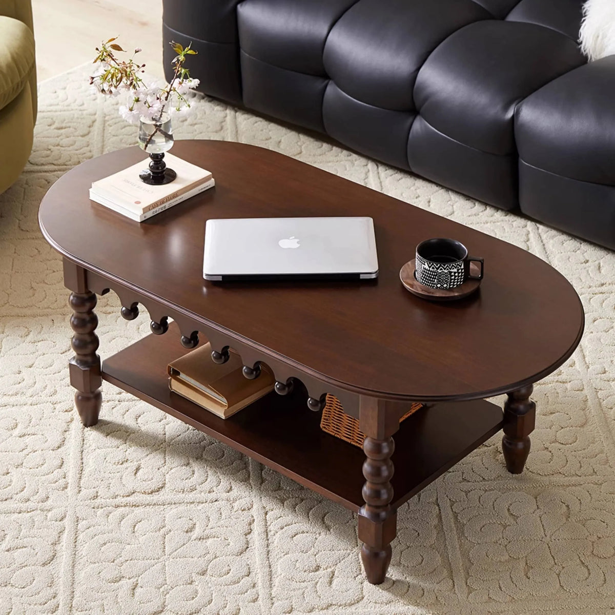 Elegant Coffee Table with Unique Craftsmanship in Chinese Tulipwood hsmjx-4159