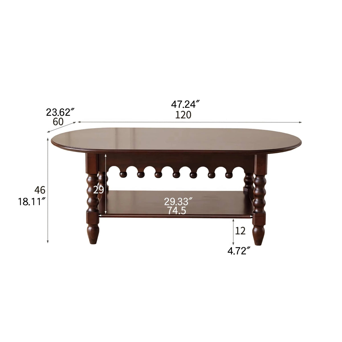 Elegant Coffee Table with Unique Craftsmanship in Chinese Tulipwood hsmjx-4159