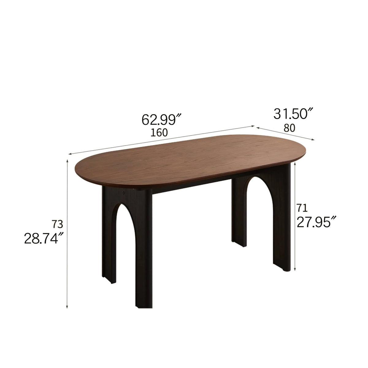 Stylish Red Oak Multi-Layer Board Dining Table for Modern Interiors hsmjx-4161