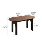 Stylish Red Oak Multi-Layer Board Dining Table for Modern Interiors hsmjx-4161