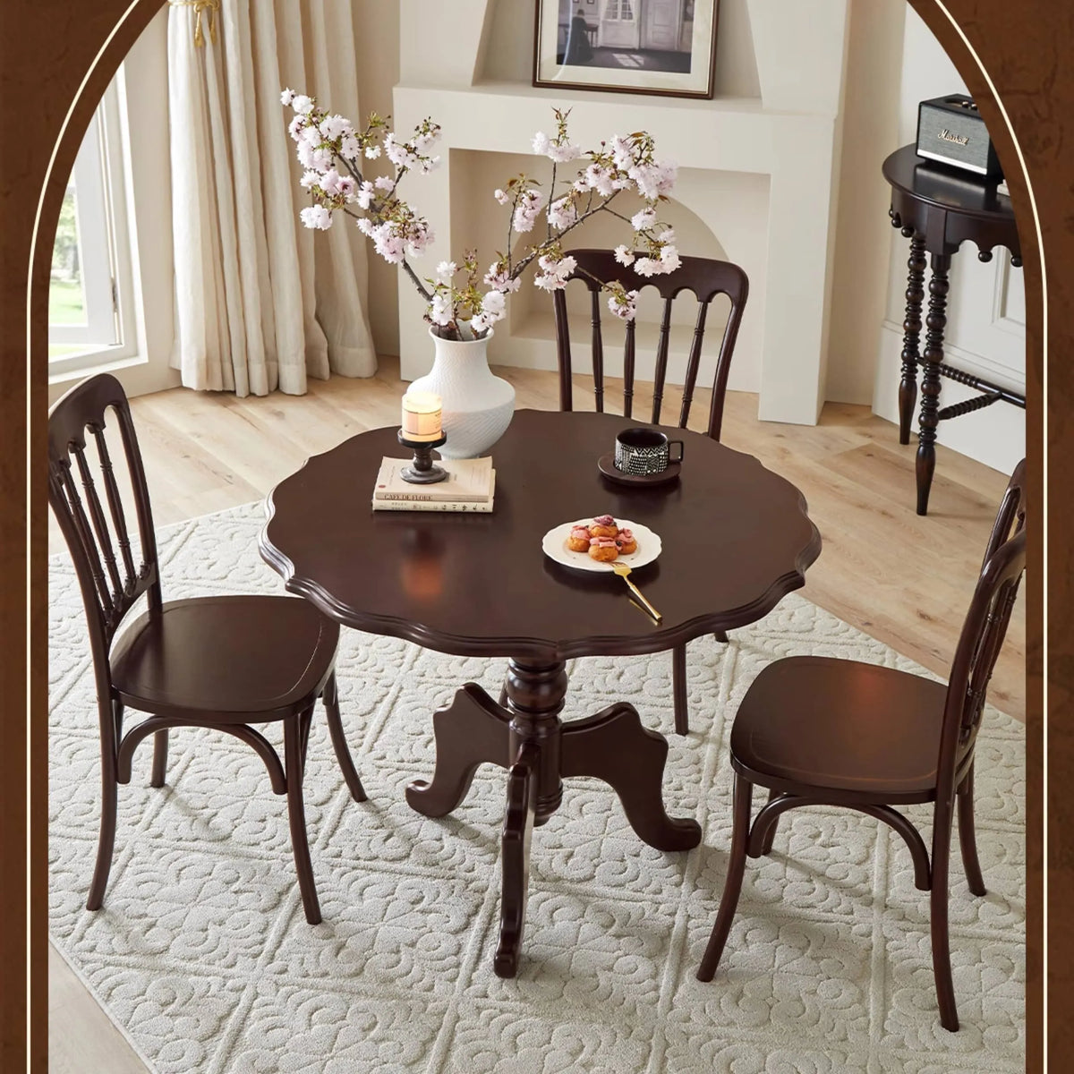 Elegant Dining Table Made from Luxurious Chinese Tulipwood - Perfect for Stylish Interiors hsmjx-4164