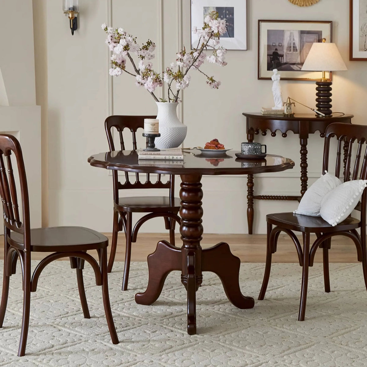 Elegant Dining Table Made from Luxurious Chinese Tulipwood - Perfect for Stylish Interiors hsmjx-4164