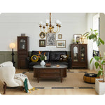 Elegant Chinese Tulipwood Cabinet with Tempered Glass Doors - Enhance Your Living Space hsmjx-4165