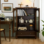 Elegant Chinese Tulipwood Cabinet with Tempered Glass Doors - Enhance Your Living Space hsmjx-4165