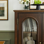 Elegant Chinese Tulipwood Cabinet with Tempered Glass Doors - Enhance Your Living Space hsmjx-4165