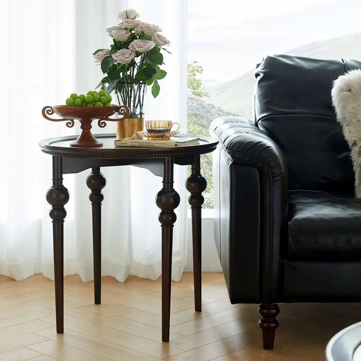 Elegant Chinese Tulipwood Coffee Table with Tempered Glass Top - Perfect for Stylish Living Rooms hsmjx-4167