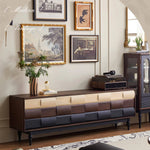 Mid-Century Modern TV Stand with Red Oak Multi-Layer Board - Stylish Storage Solution hsmjx-4169