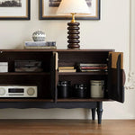 Mid-Century Modern TV Stand with Red Oak Multi-Layer Board - Stylish Storage Solution hsmjx-4169