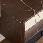 Mid-Century Modern TV Stand with Red Oak Multi-Layer Board - Stylish Storage Solution hsmjx-4169