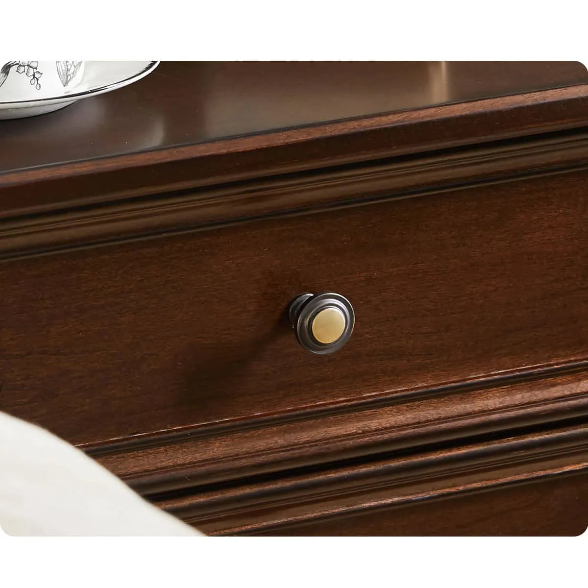 Classic Nightstand Crafted from Chinese Tulipwood for Elegant Bedroom Décor hsmjx-4170