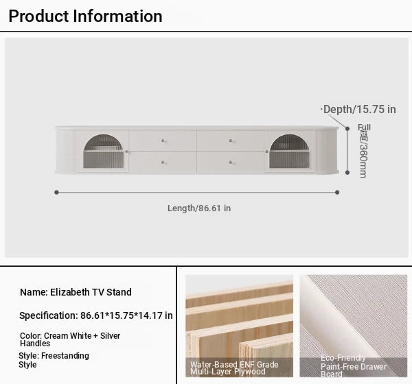 Stylish Modern TV Cabinet with Multi-Layer Board, Glass, and Stainless Steel Accents - Perfect for Living Room Décor hsms-4907