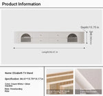 Stylish Modern TV Cabinet with Multi-Layer Board, Glass, and Stainless Steel Accents - Perfect for Living Room Décor hsms-4907