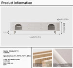 Stylish Modern TV Cabinet with Multi-Layer Board, Glass, and Stainless Steel Accents - Perfect for Living Room Décor hsms-4907