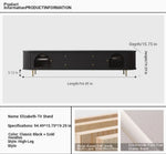 Stylish Modern TV Cabinet with Multi-Layer Board, Glass, and Stainless Steel Accents - Perfect for Living Room Décor hsms-4907