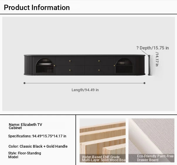 Stylish Modern TV Cabinet with Multi-Layer Board, Glass, and Stainless Steel Accents - Perfect for Living Room Décor hsms-4907