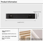 Stylish Modern TV Cabinet with Multi-Layer Board, Glass, and Stainless Steel Accents - Perfect for Living Room Décor hsms-4907