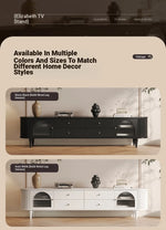 Stylish Modern TV Cabinet with Multi-Layer Board, Glass, and Stainless Steel Accents - Perfect for Living Room Décor hsms-4907