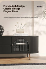 Stylish Modern TV Cabinet with Multi-Layer Board, Glass, and Stainless Steel Accents - Perfect for Living Room Décor hsms-4907